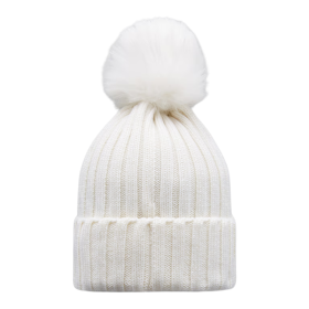 Wollmütze mit Pompon