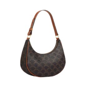 Triomphe Canvas und Kalbsleder in Tan 24.5cm