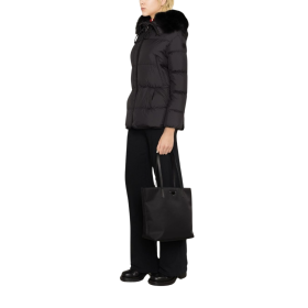 Locustelle gesteppte Jacke mit Kaschmirbesatz