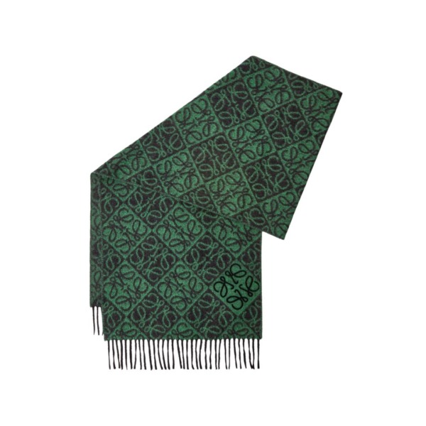 Anagram-Schal aus Alpaka und Wolle 38cm