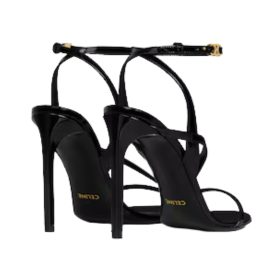 Ava Triomphe Stiletto-Sandalette in Patentkalbsleder
