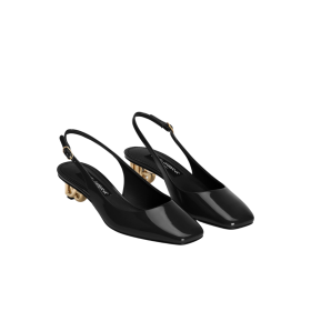 Lackleder Slingbacks 4cm
