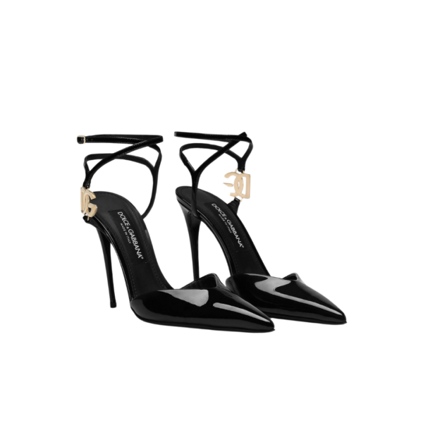 Lackleder Slingbacks 10.5cm