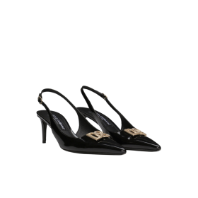 Poliertes Kalbsleder Slingbacks