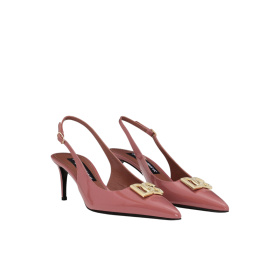 Poliertes Kalbsleder Slingbacks 6cm