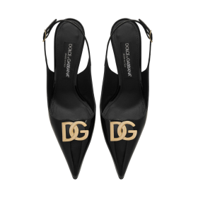 Poliertes Kalbsleder Slingbacks 9cm