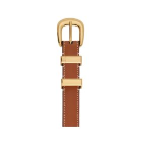 Kleiner Western-Gürtel aus natürlichem Kalbsleder 1.8cm