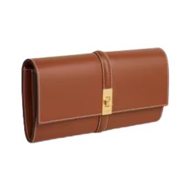 Große Brieftasche in satiniertem Finish 19cm