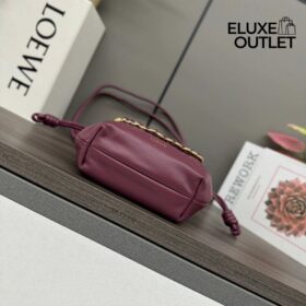 Mini Flamenco Tasche Dunkelburgunder 17cm