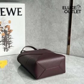 Mini Puzzle Fold Tote Dunkel Burgunder 20cm