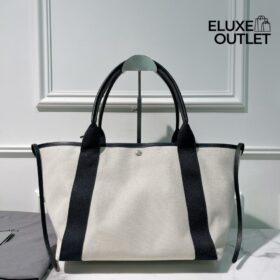 Biarritz Tote Beige Canvas 30 cm