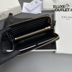 Große Reißverschluss-Brieftasche 19cm