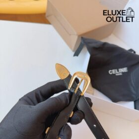 Kleiner Western-Gürtel aus Taurillon-Leder 1.8cm
