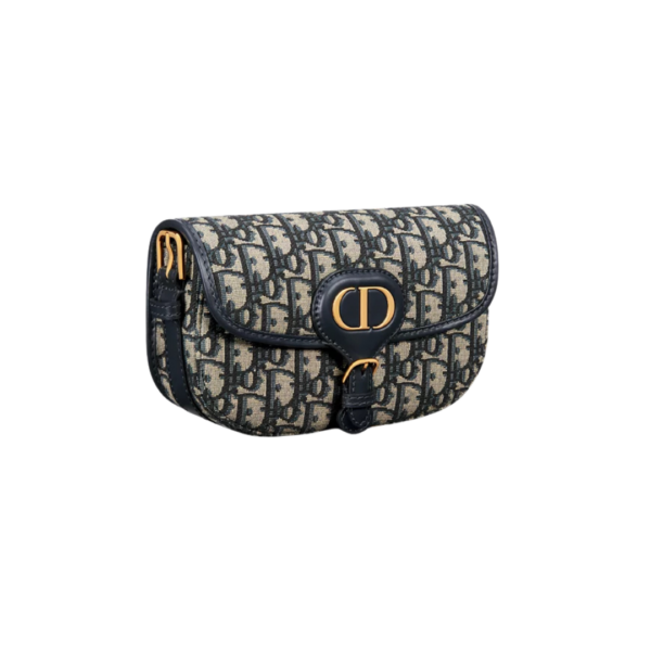 Blauwe Oblique-jacquard 22cm