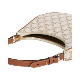 Triomphe Canvas und Kalbsleder WEIß 24.5cm