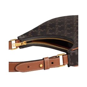 Triomphe Canvas und Kalbsleder in Tan 24.5cm