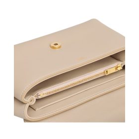 Geschmeidiges, strukturiertes Kalbsleder in Nude 23.5cm