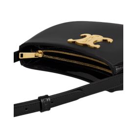 Patentkalbsleder in Schwarz 22cm