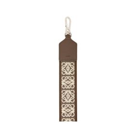 Anagram-Armband aus Jacquard und Kalbsleder