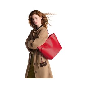 Neverfull MM Tote-Tasche in Rot 31cm