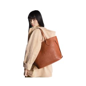 Neverfull MM Tote-Tasche in Cognac 31cm