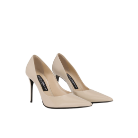 Poliertes Kalbsleder Pumps 9cm
