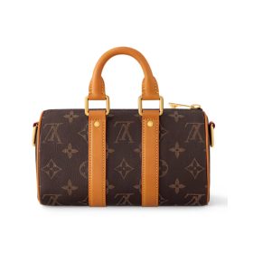 Keepall Schultergurt Andere Monogrammleder 25cm