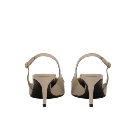 Poliertes Kalbsleder Slingbacks 6cm