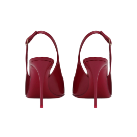 Poliertes Kalbsleder Slingbacks 9cm