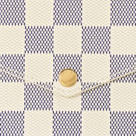 Félicie Damier Azur Canvas Clutch 21cm