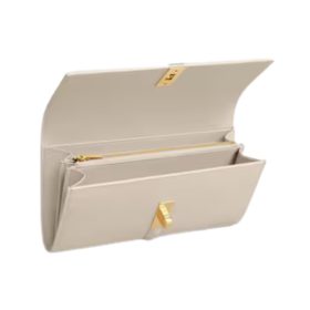 Große Brieftasche in satiniertem Finish 19cm