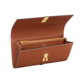 Große Brieftasche in satiniertem Finish 19cm