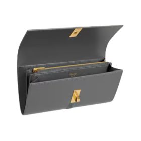 Große Brieftasche in satiniertem Finish 19cm