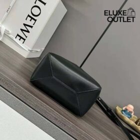 Mini Puzzle Fold Tote Schwarz 20cm