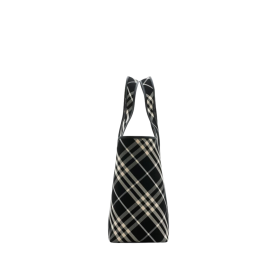 Check Tote Schwarz/Weiß 39 cm
