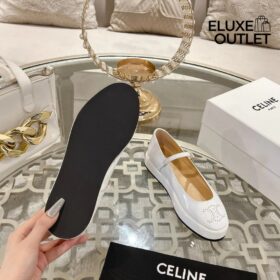 Clara Wedge Mary-Jane Ballerina aus Patentkalbsleder