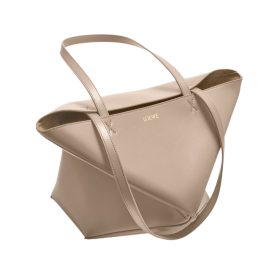 Mittlere Puzzle Fold Tote aus glänzendem Kalbsleder 31.5cm