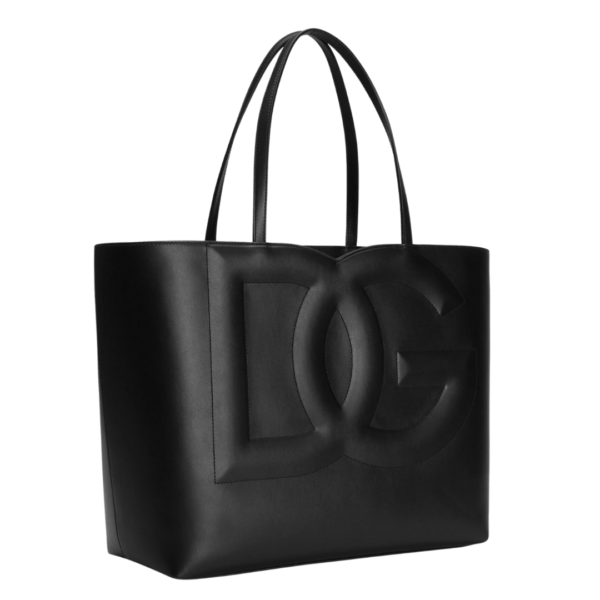 Mittlere Kalbsleder DG Logo Tasche Shopper
