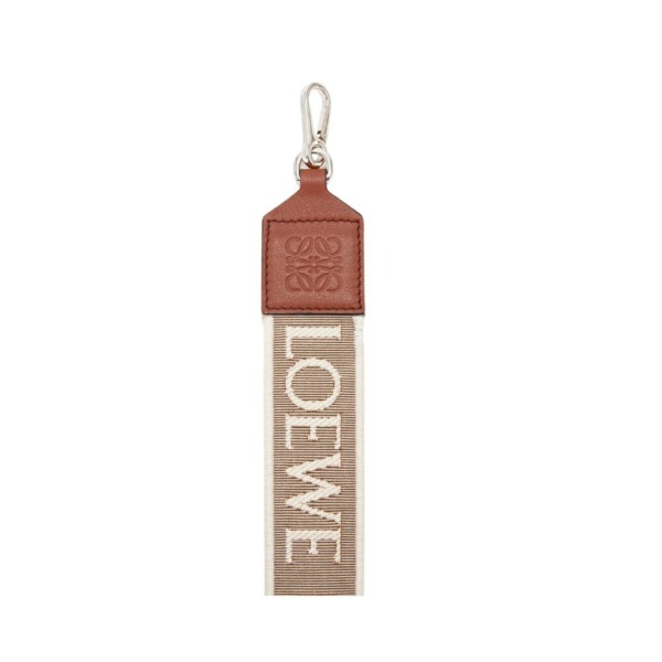 Anagram-Armband aus Jacquard und Kalbsleder