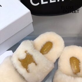 Fur Slides Triomphe aus Schafffell