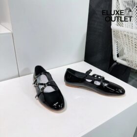 Die Criss-Cross Babies Ballerina aus Lack-Kalbsleder