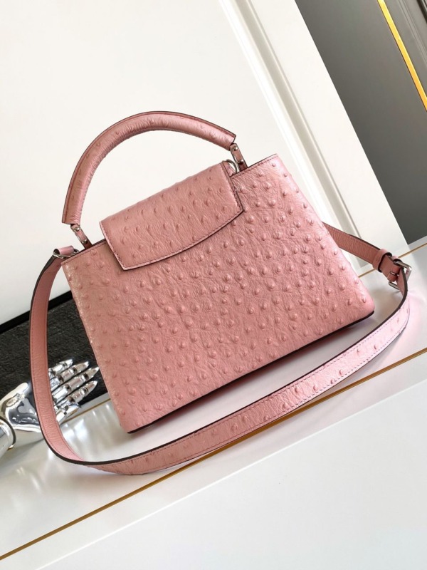 Capucines Strauß Rosa/Silber 31 cm