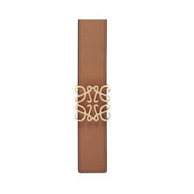 Wendbarer Anagram-Gürtel aus glattem Kalbsleder 2.8cm