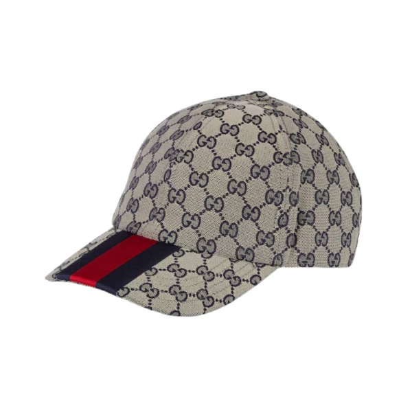Baseballkappe mit blau-rotem Webstreifen