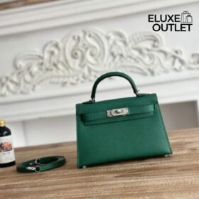 Kelly Mini Epsom Smaragdgrün/Silber