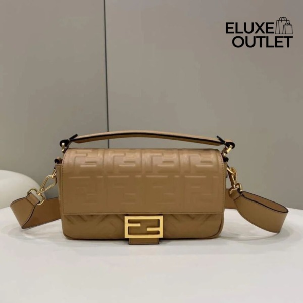 Ledertasche aus Nappaleder in Taupefarbe 15cm