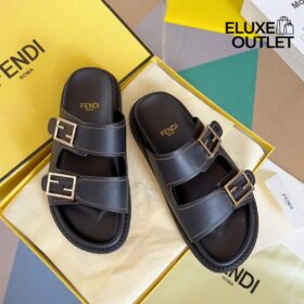 Schwarze Flip-Flops aus Leder