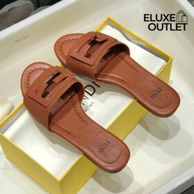 Flip-Flops aus braunem Leder