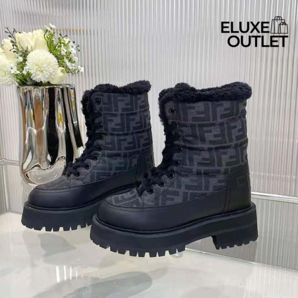 Schwarze Bikerboots aus Leder 3cm