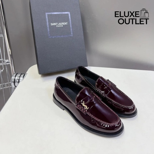 Le Loafer Penny Slippers aus glänzendem Leder